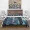 Designart 'Deep Woods I Indigo' Cottage Bedding Set - Duvet Cover & Shams